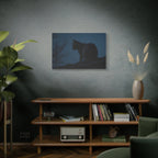 Nightwatch Cat Wall Art - Stretched canvas