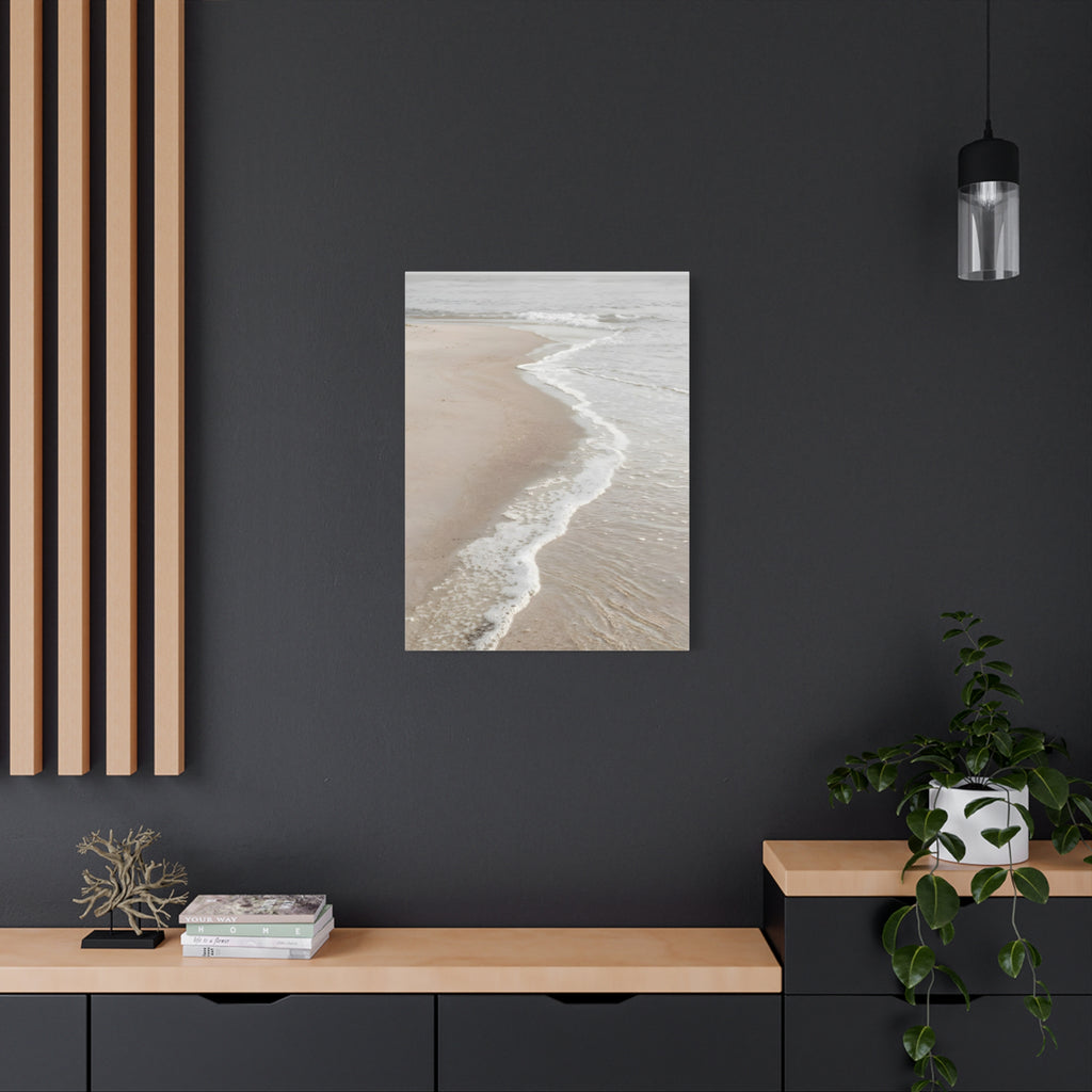 Seaside Shoreline Canvas Print - Tranquil Beach Wall Art