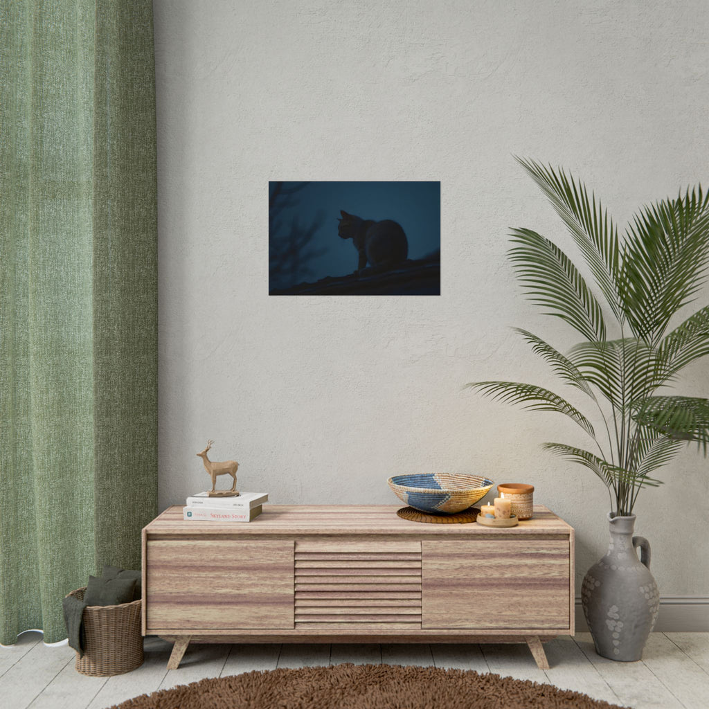Muurdecoratie met de Nachtwachtkat - Poster 