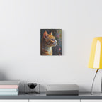 Orange Tabby Cat Portrait Canvas - Stretched Matte Wall Art
