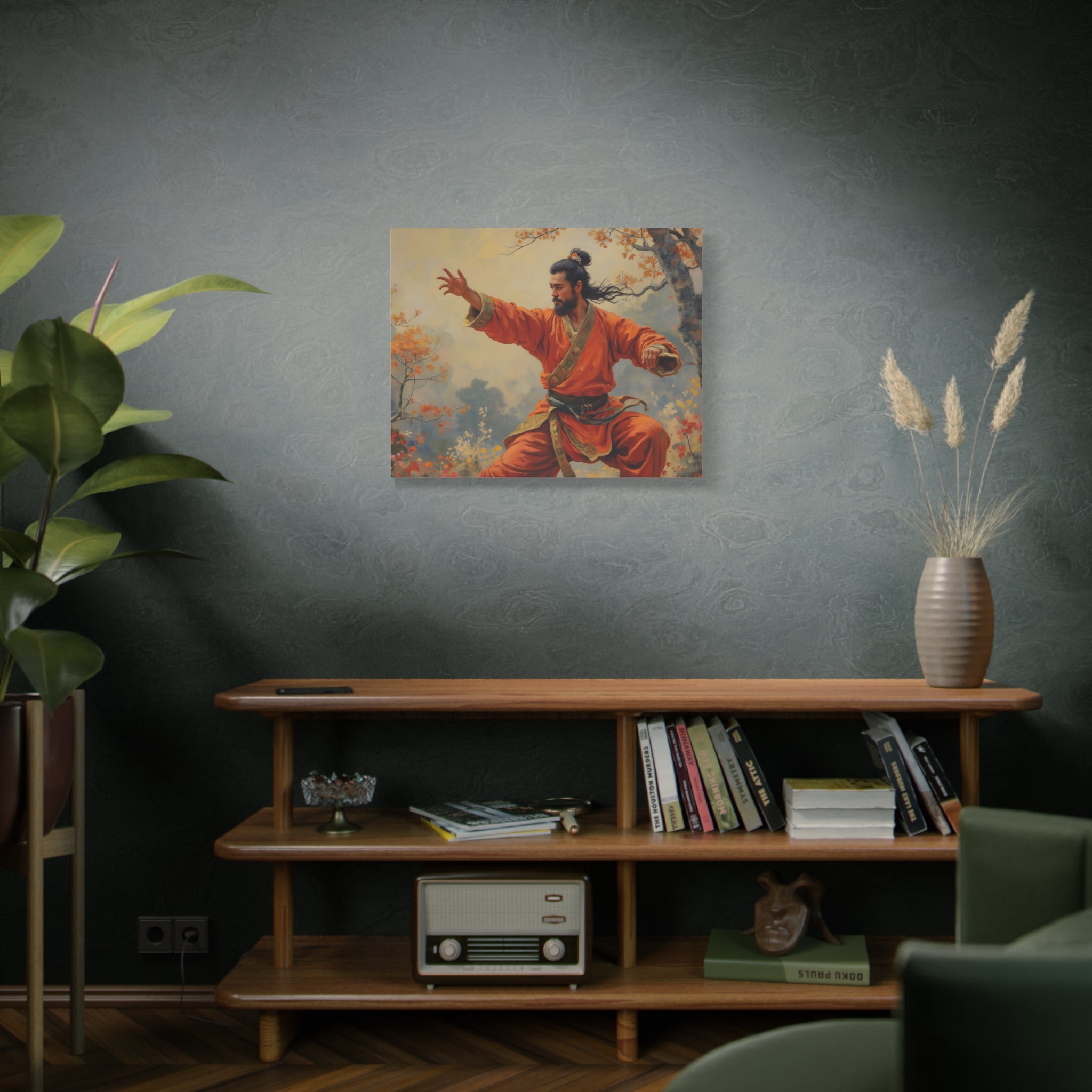 Martial Artist Canvas Print - Autumn Warrior Kung Fu Wall Art