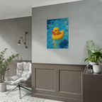 Rubber Duck Poster — Cute Yellow Duckling Wall Art, Nursery & Kids Room Decor