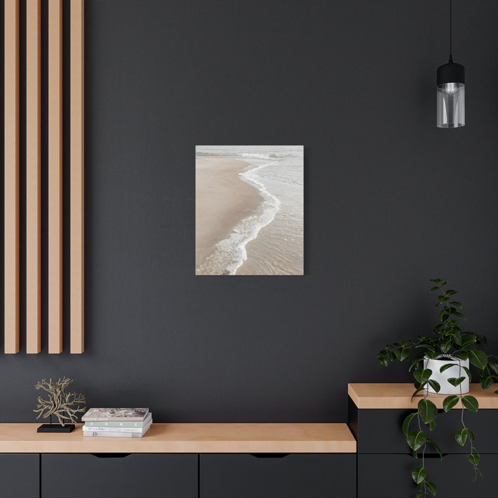 Seaside Shoreline Canvas Print - Tranquil Beach Wall Art