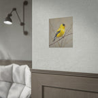Goudvink Kunst Poster - Gele Zangvogel Print voor Natuurliefhebbers