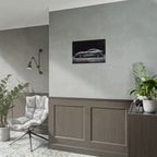 Sports Car Poster - Silver GT Automotive Art Print (Rolled Poster)