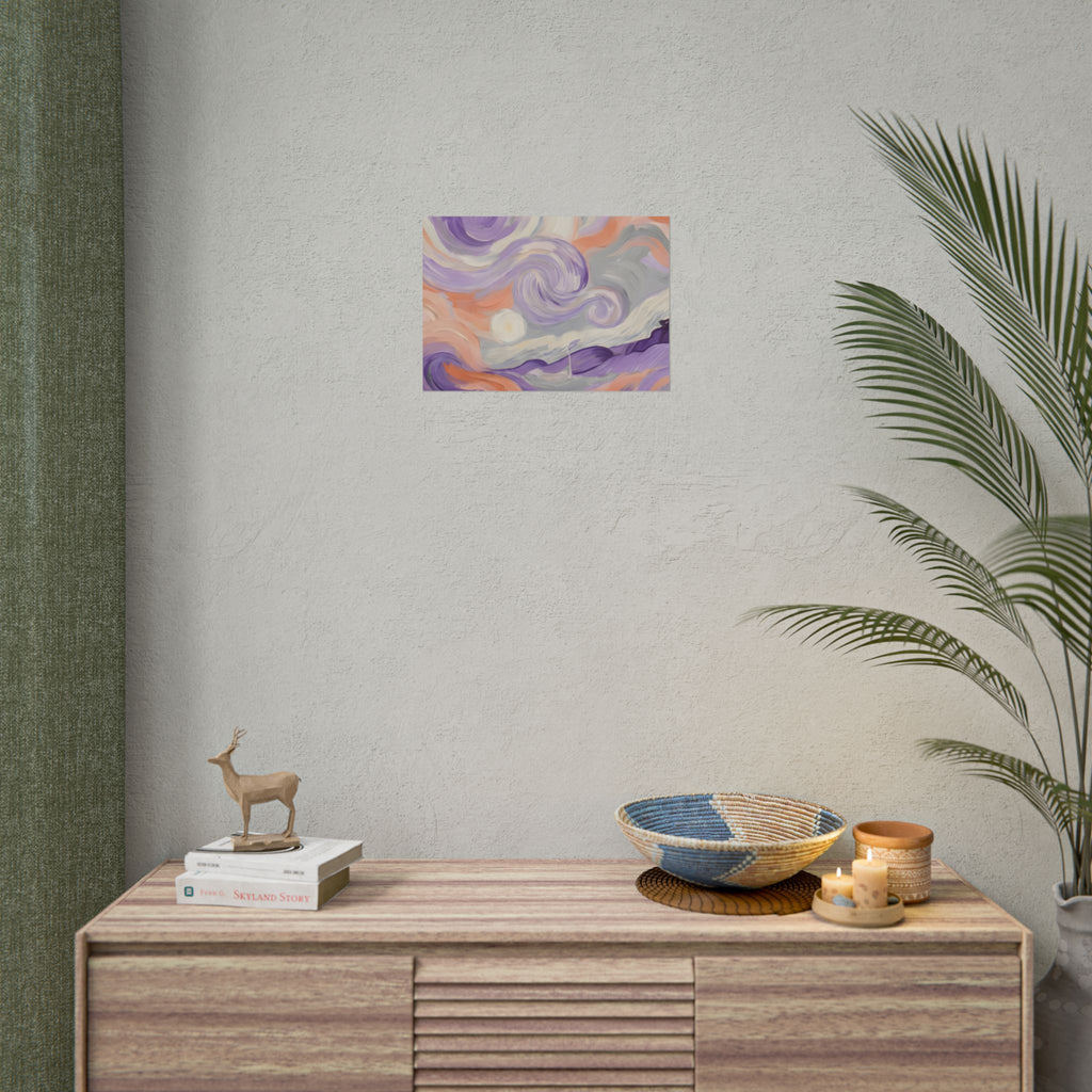 Swirling Pastel Sky Poster