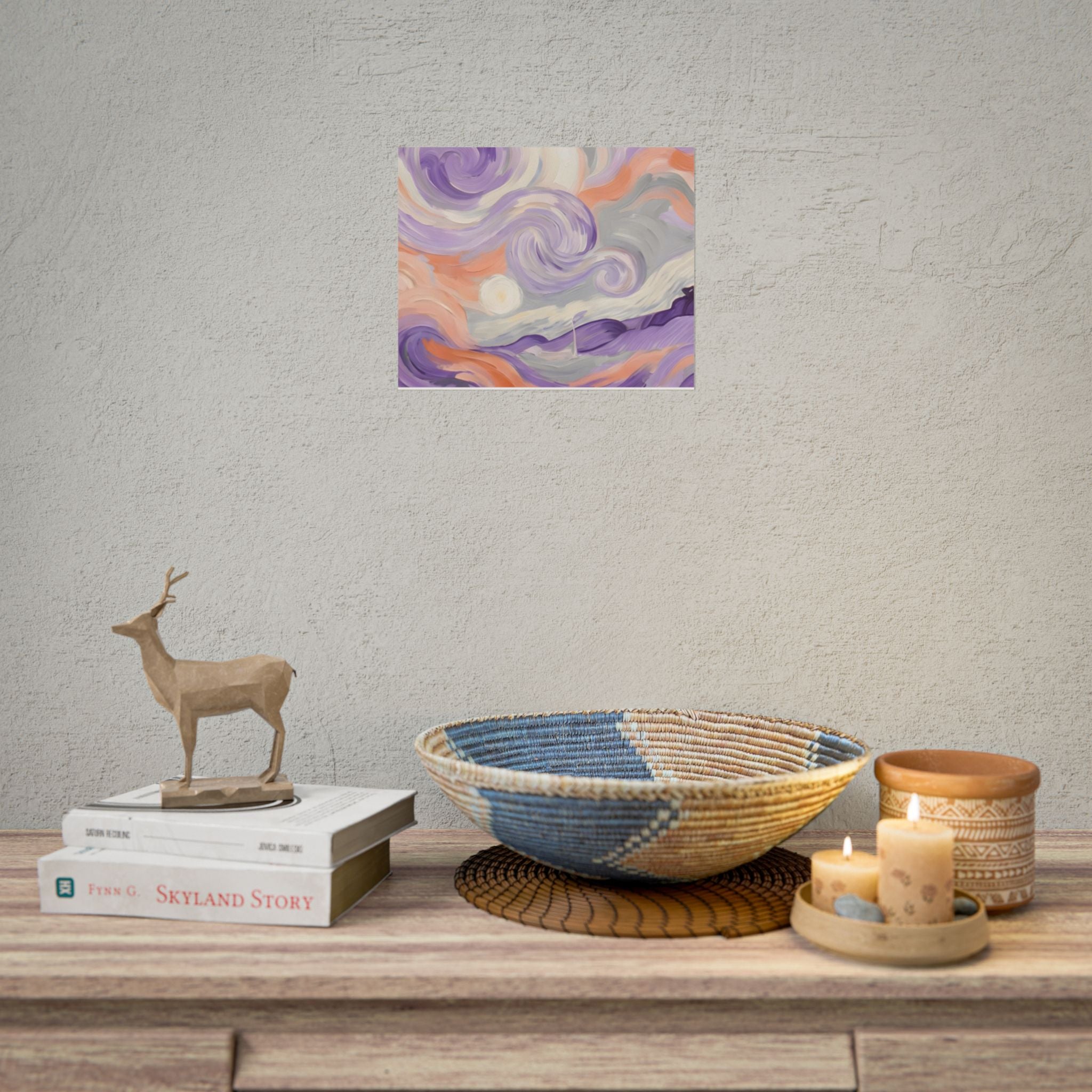 Swirling Pastel Sky Poster