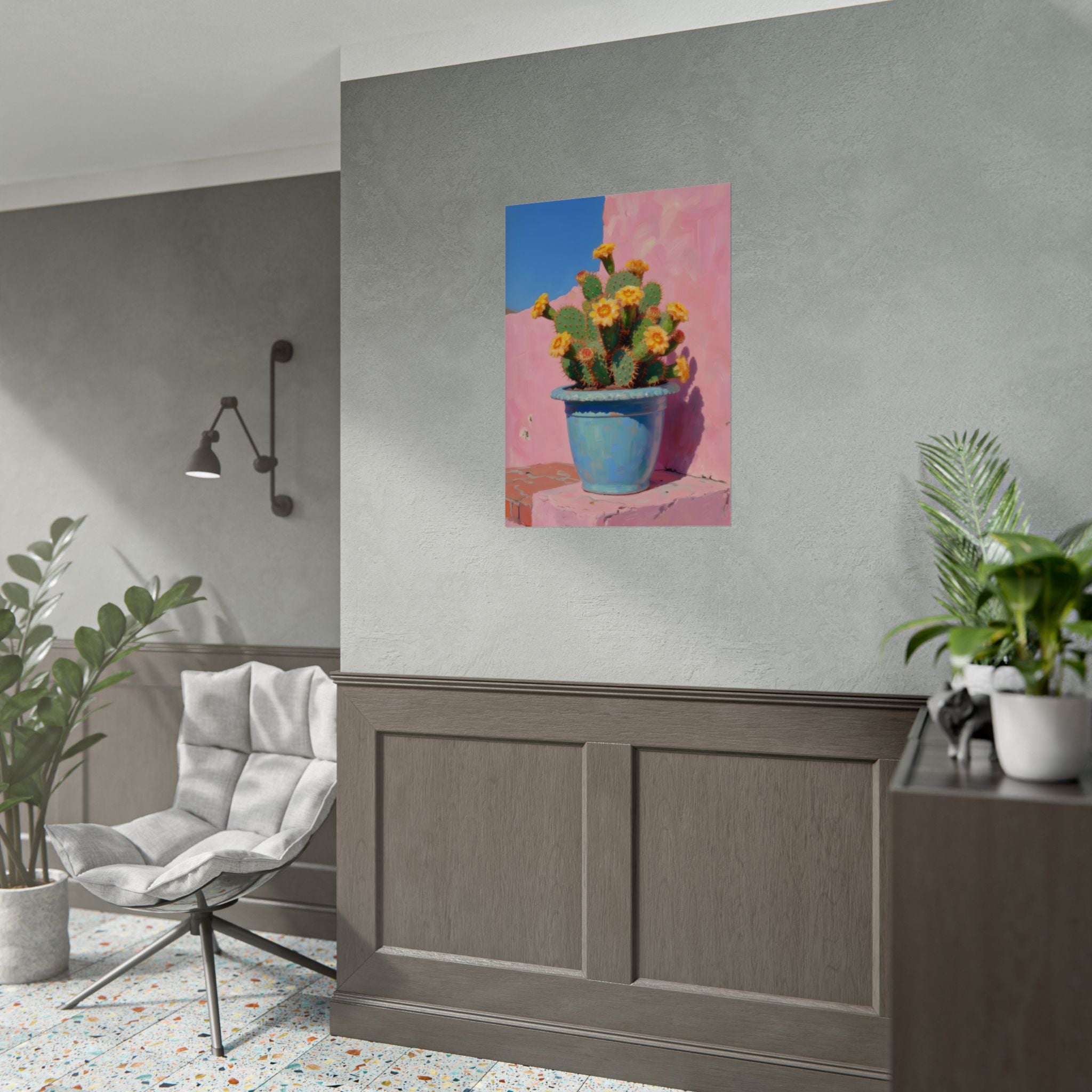 Kaktusrosa Wandbild - Poster 