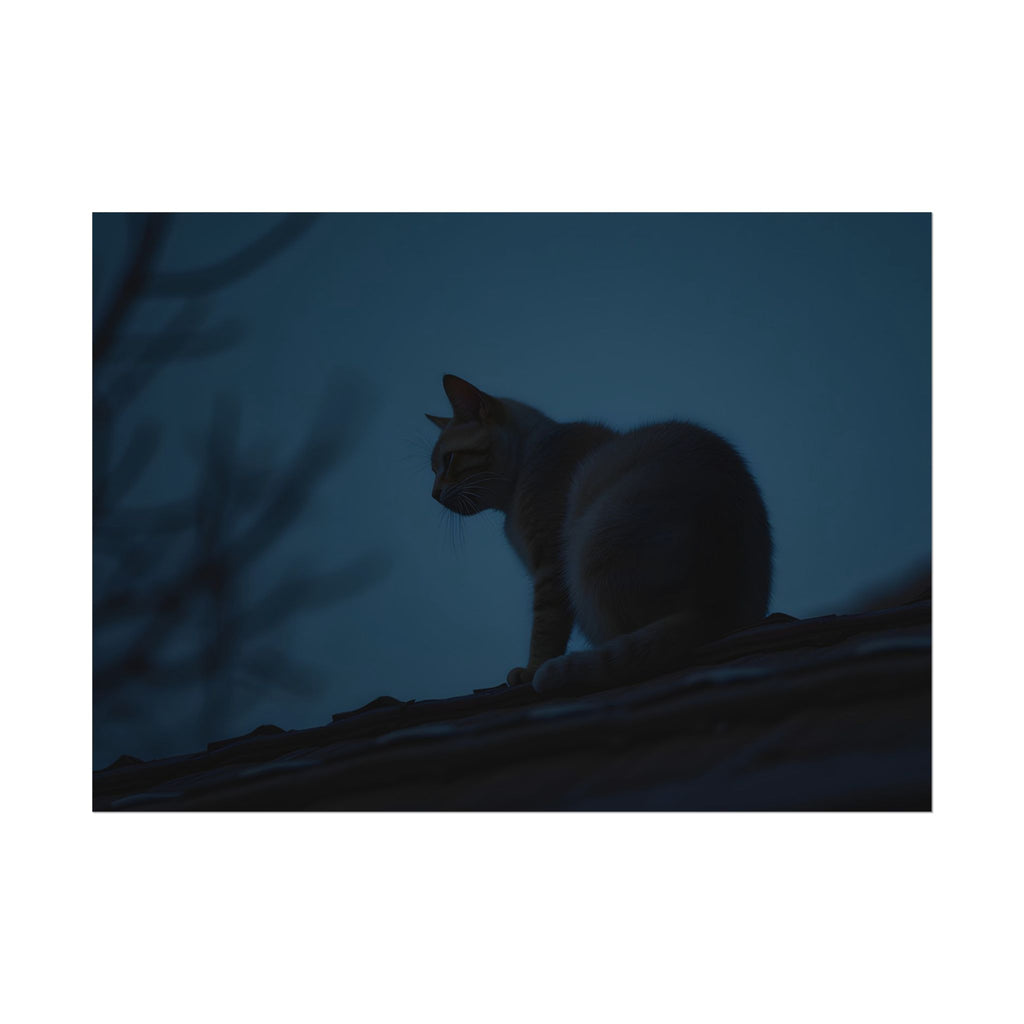 Muurdecoratie met de Nachtwachtkat - Poster 