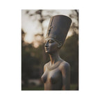 Nefertiti Bronze Statue Wall Art - Egyptian Sculpture Photography - Queen of Egypt - Poster