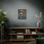 Van Gogh Style Self-Portrait Canvas Print - Matte Stretched Wall Art