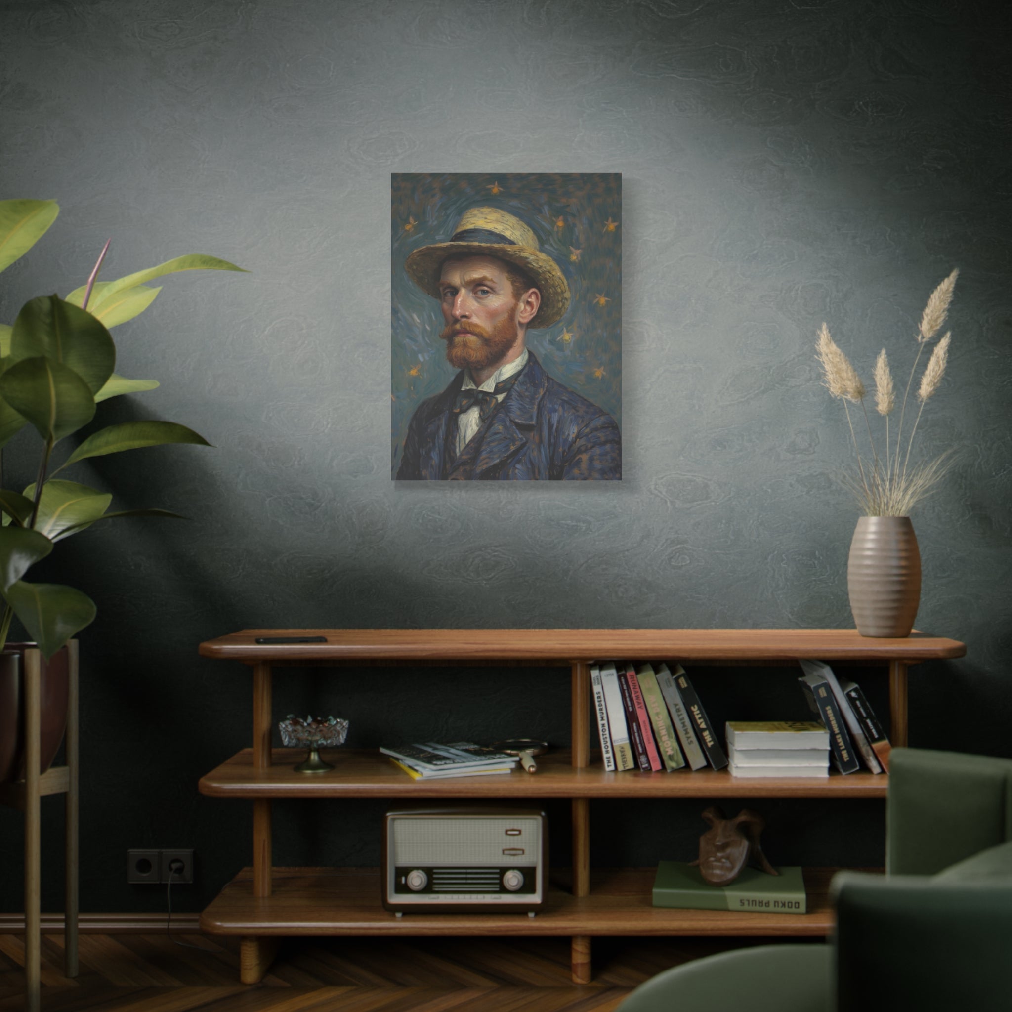 Van Gogh Style Self-Portrait Canvas Print - Matte Stretched Wall Art