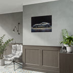 Sports Car Poster - Silver GT Automotive Art Print (Rolled Poster)