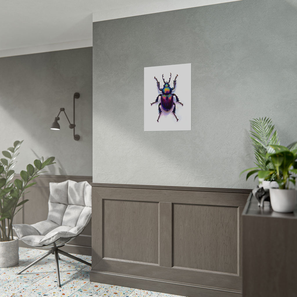 Iriserende kever muurdecoratie – poster 