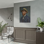 Van Gogh Portrait Rolled Poster — Vintage Impressionist Art Print
