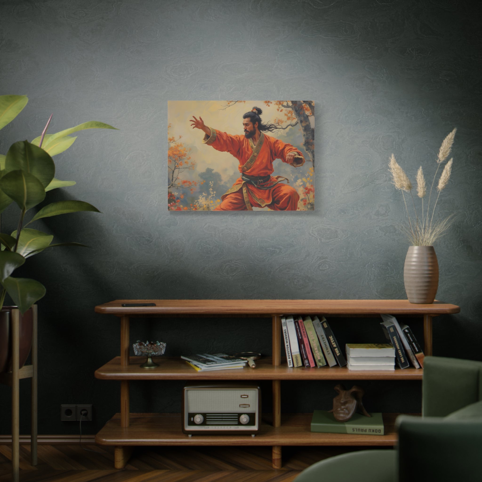 Martial Artist Canvas Print - Autumn Warrior Kung Fu Wall Art