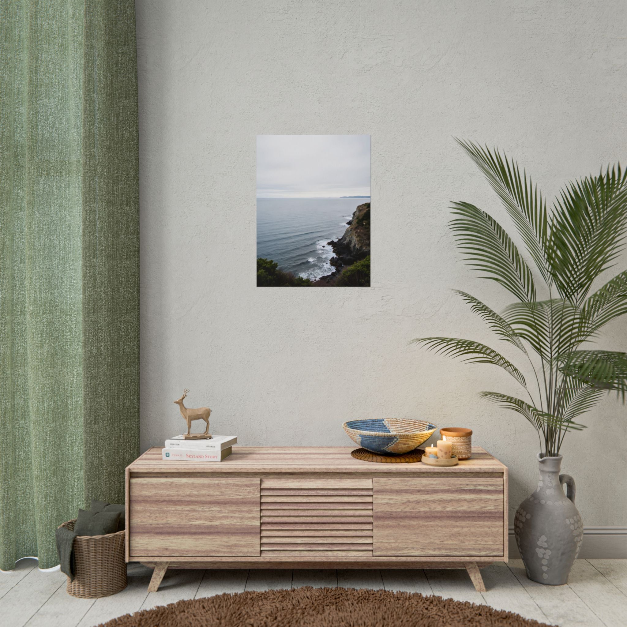 Muurposter met zonsopgang boven de oceaan - Poster 