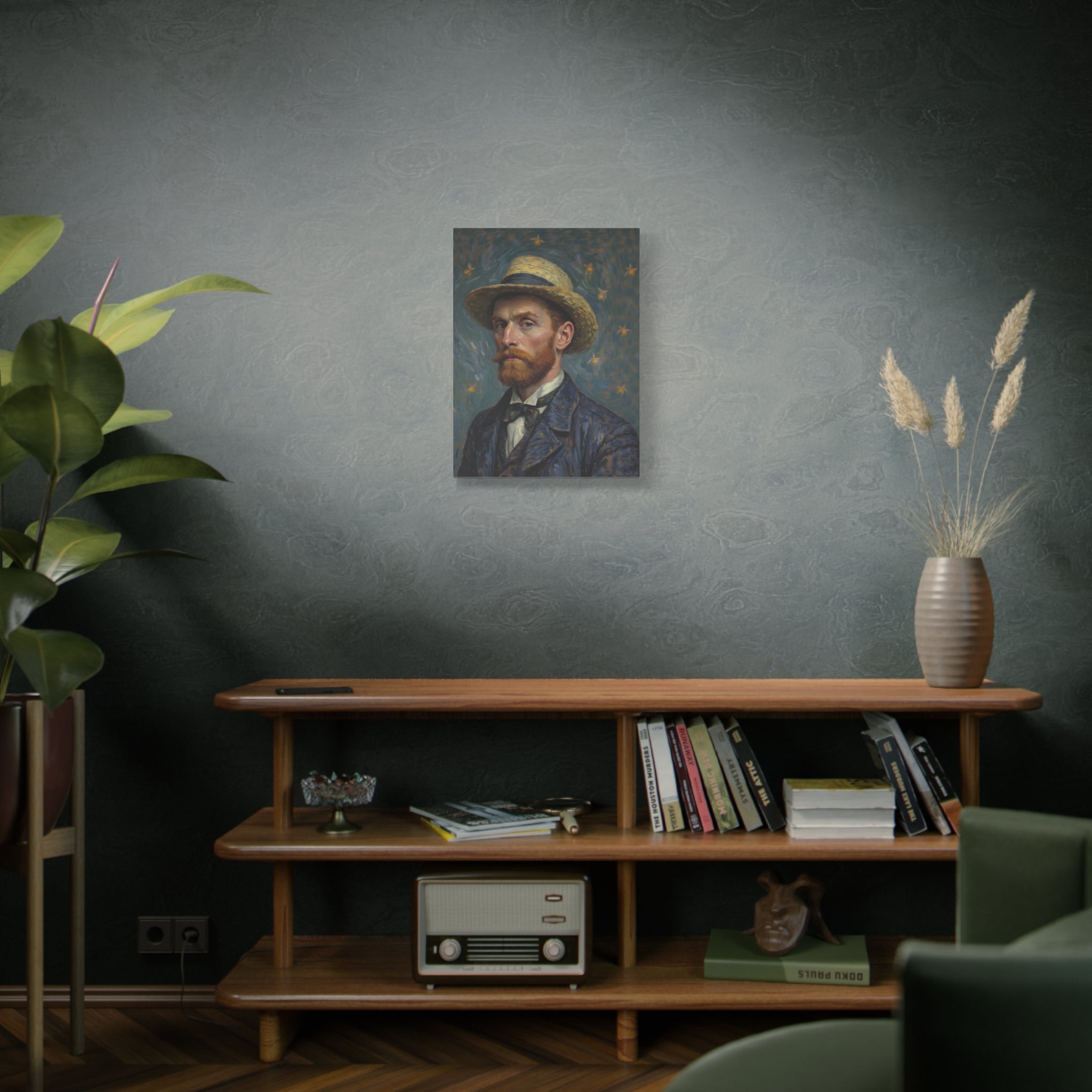Van Gogh Style Self-Portrait Canvas Print - Matte Stretched Wall Art