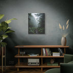 Misty Forest Path  Stretched Wall Art - Canvas Print
