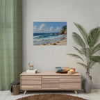 Coastal Seascape Poster - Rolled Beach Print, Ocean Waves Wall Art