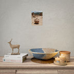 Rustieke terracotta bloempotwoestijnposter - opgerolde fotoafdruk