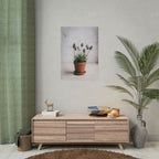 Muurdecoratie met alpengras in pot – Poster 