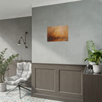 Abstraktes Wandbild „Goldene Wiese“ – Poster 