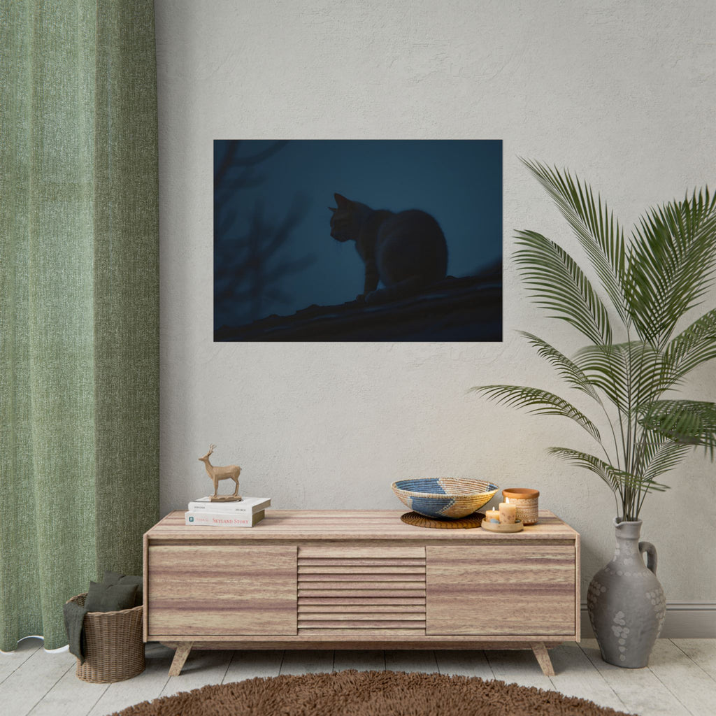 Muurdecoratie met de Nachtwachtkat - Poster 