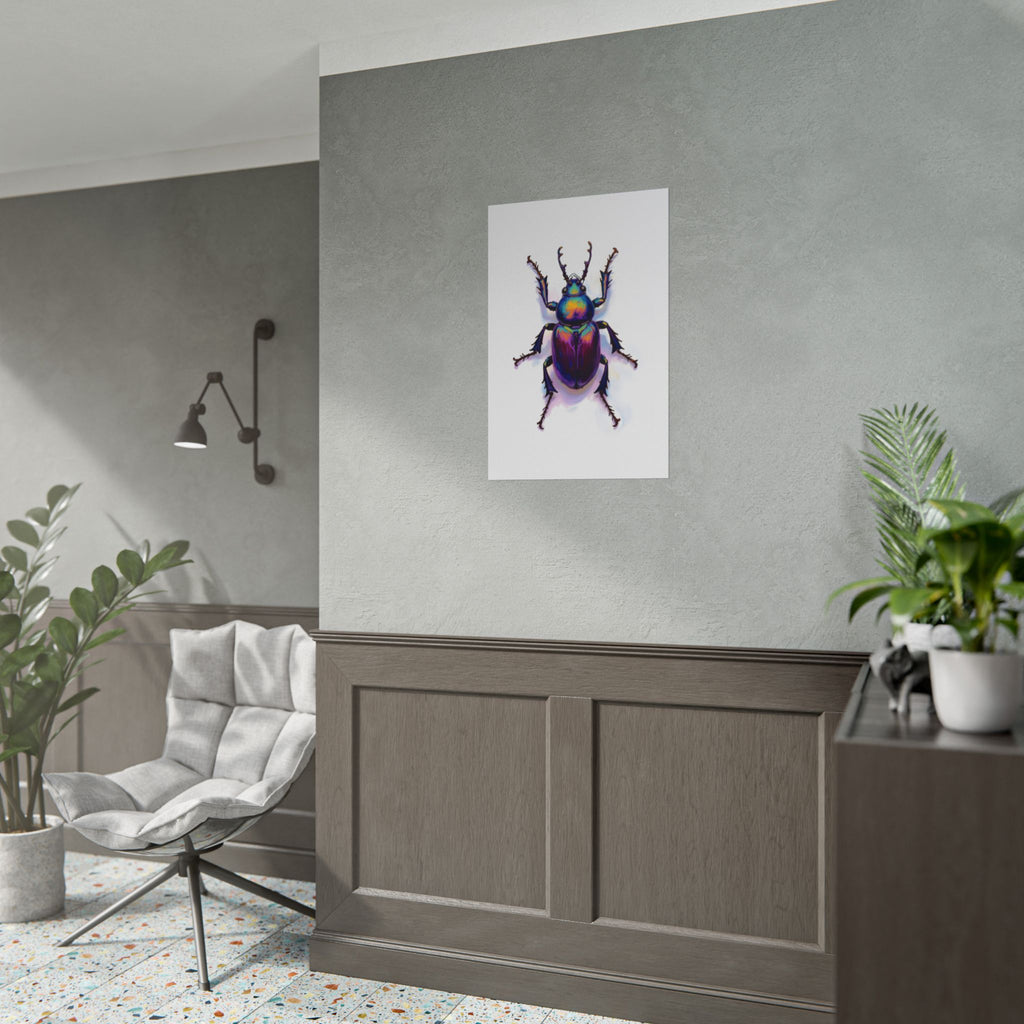 Iriserende kever muurdecoratie – poster 