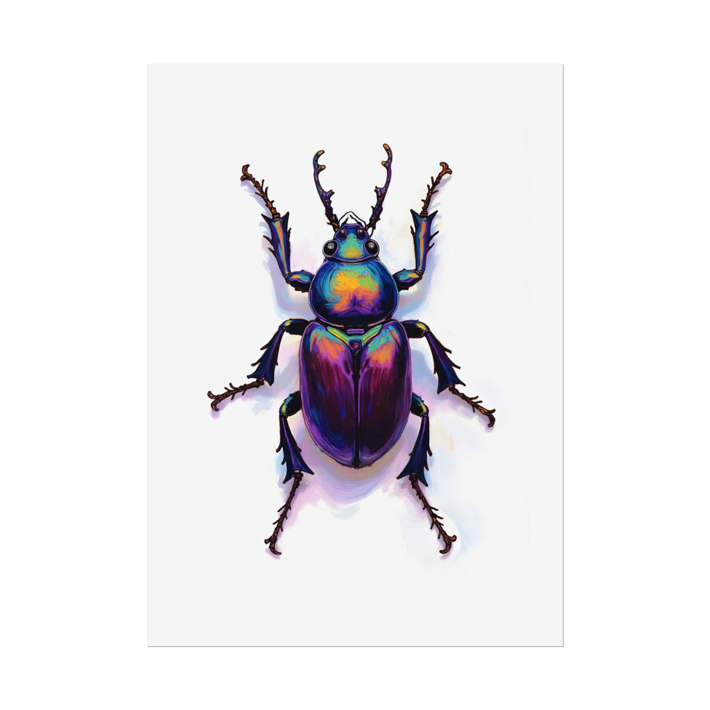 Iriserende kever muurdecoratie – poster 