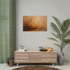 Abstraktes Wandbild „Goldene Wiese“ – Poster 