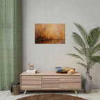Abstraktes Wandbild „Goldene Wiese“ – Poster 
