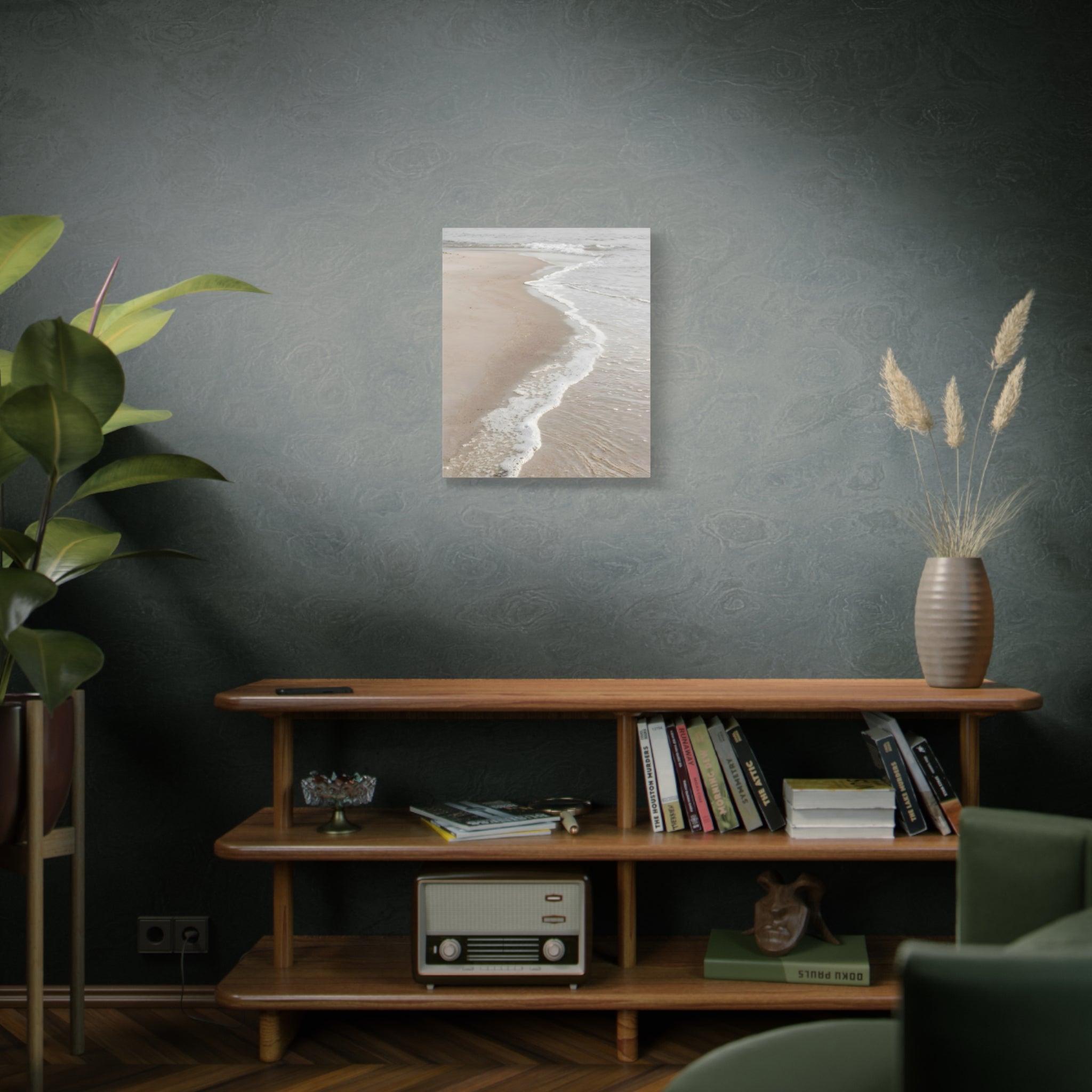 Seaside Shoreline Canvas Print - Tranquil Beach Wall Art