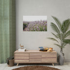 Muurdecoratie met lavendelveld – Poster 