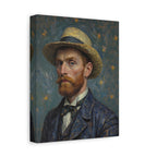 Van Gogh Style Self-Portrait Canvas Print - Matte Stretched Wall Art