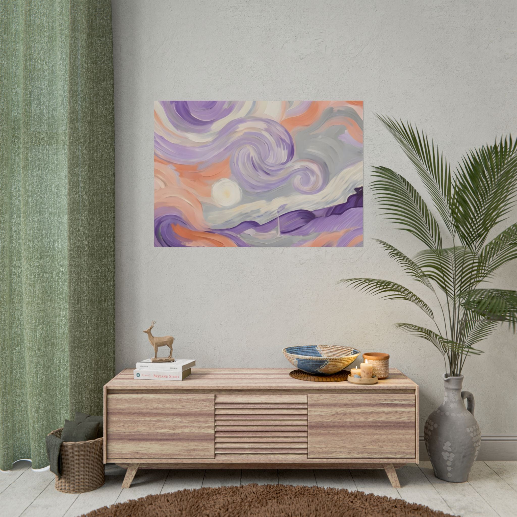 Swirling Pastel Sky Poster