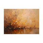 Abstraktes Wandbild „Goldene Wiese“ – Poster 