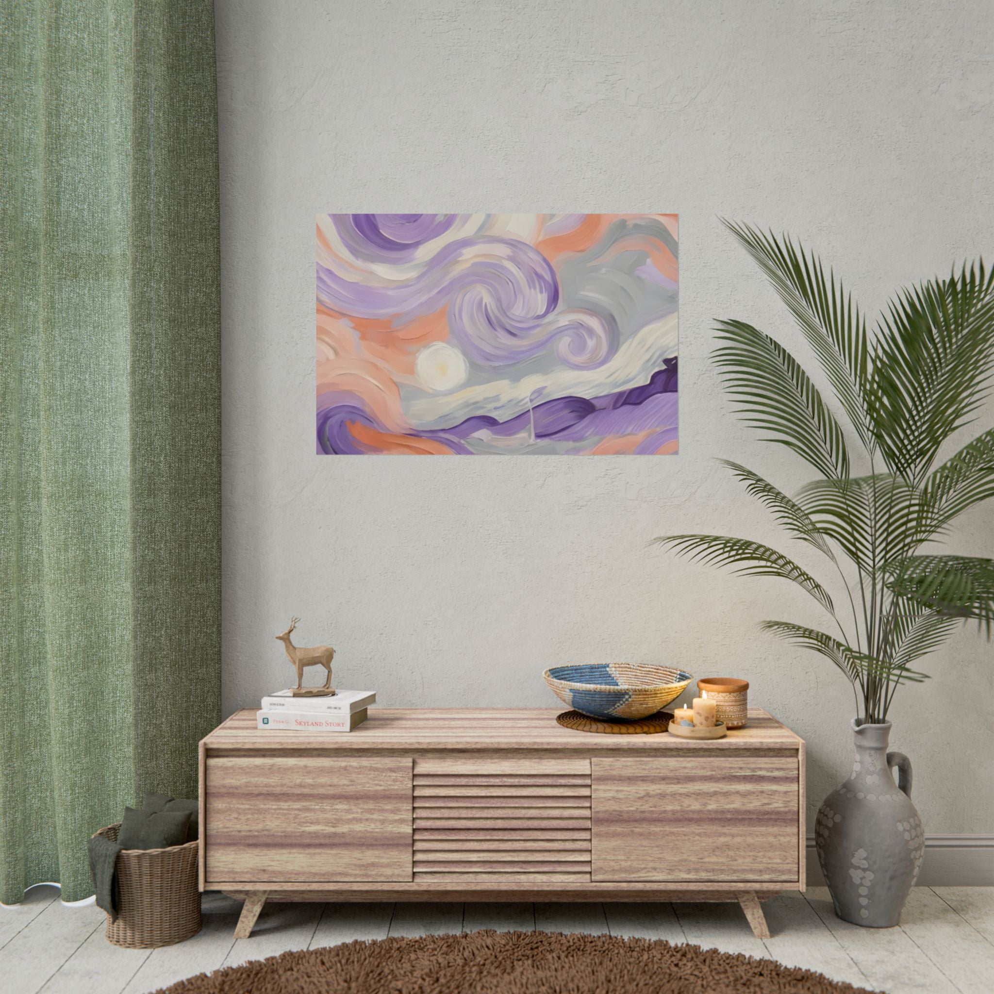 Swirling Pastel Sky Poster