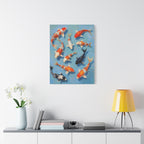 Koi Pond Canvas Art - Stretched Matte Fish Wall Decor