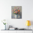 Wandbild „Bunte Rosen im Krug“ – Leinwand 
