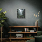 Misty Forest Path  Stretched Wall Art - Canvas Print