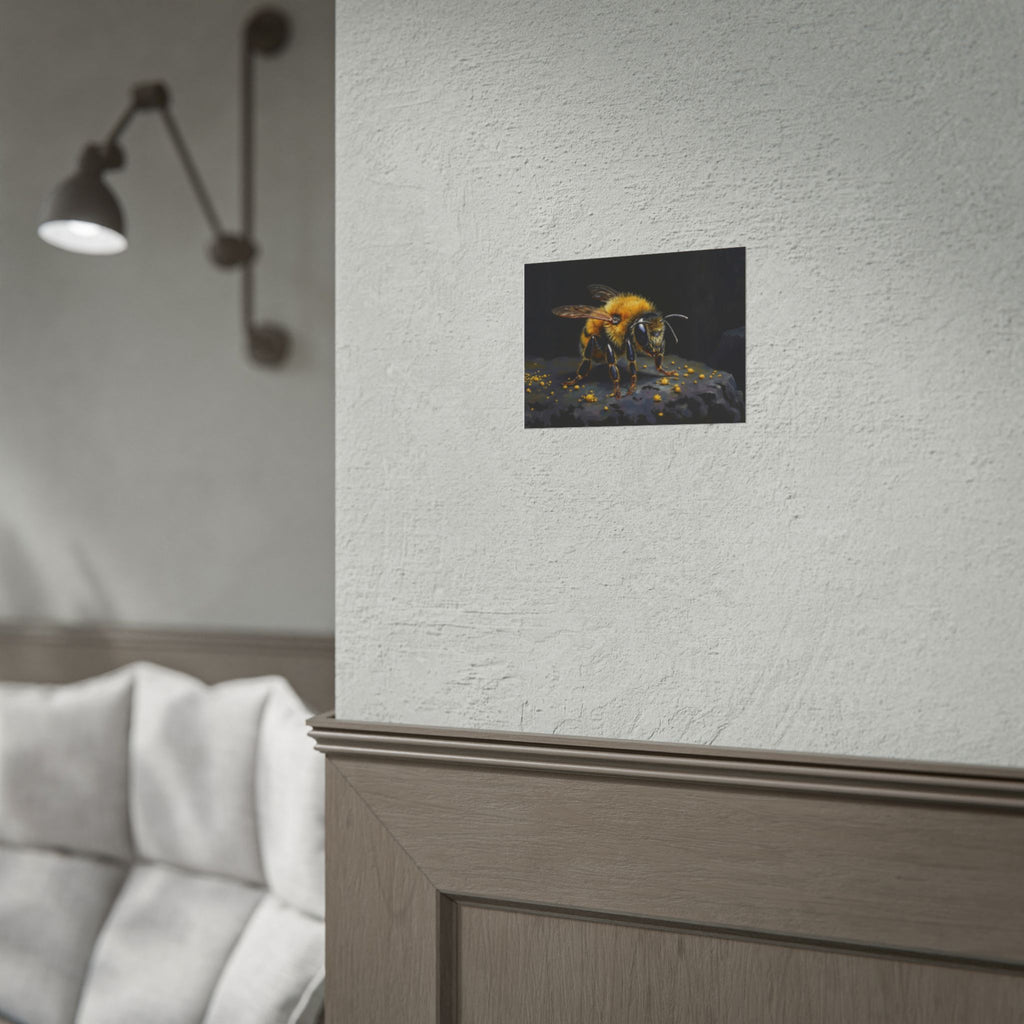Bumblebee Close-Up Poster — Realistic Insect Wall Art (Rolled Poster)