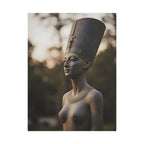 Nefertiti Bronze Statue Wall Art - Egyptian Sculpture Photography - Queen of Egypt - Poster