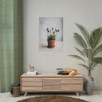 Muurdecoratie met alpengras in pot – Poster 