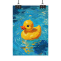 Rubber Duck Poster — Cute Yellow Duckling Wall Art, Nursery & Kids Room Decor