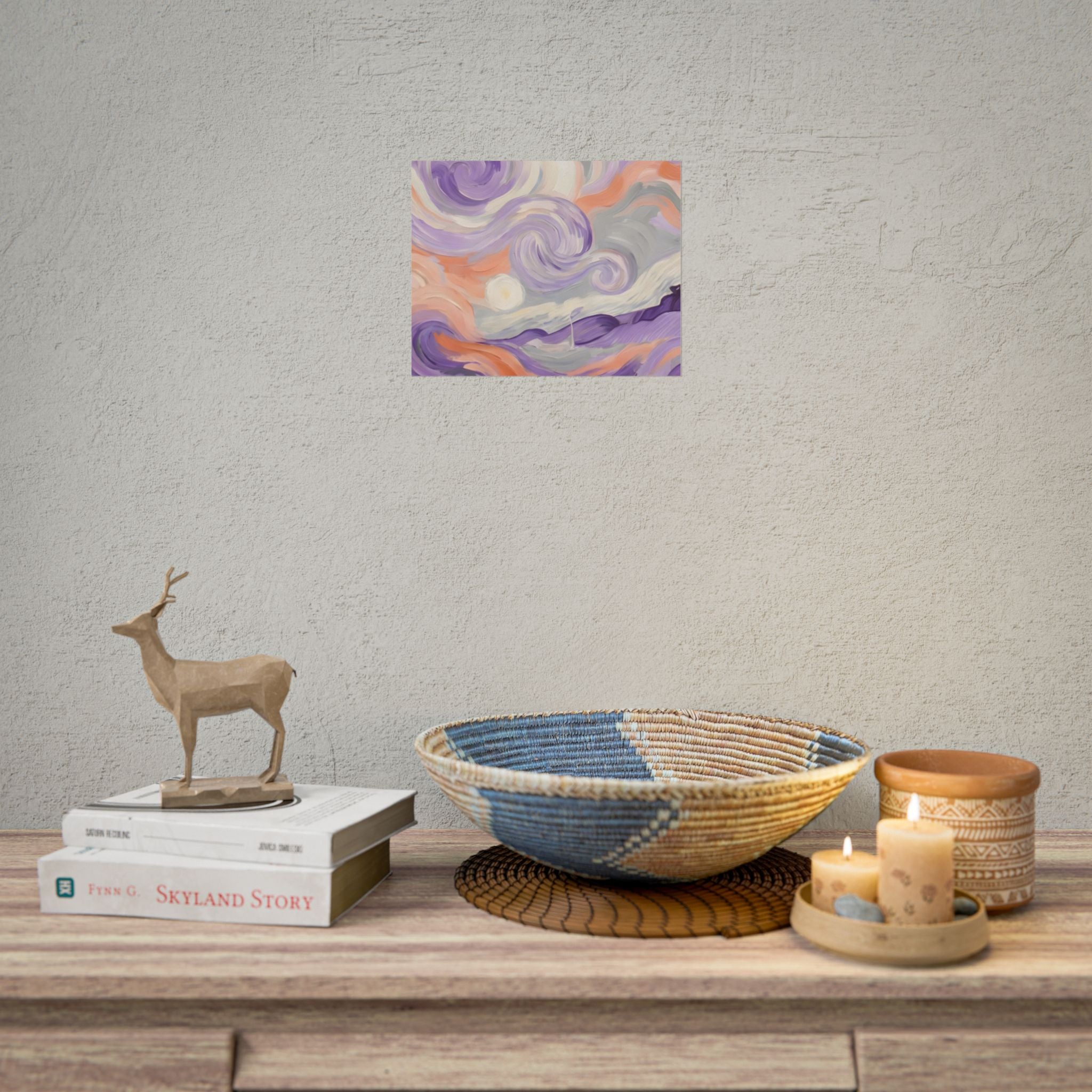 Swirling Pastel Sky Poster