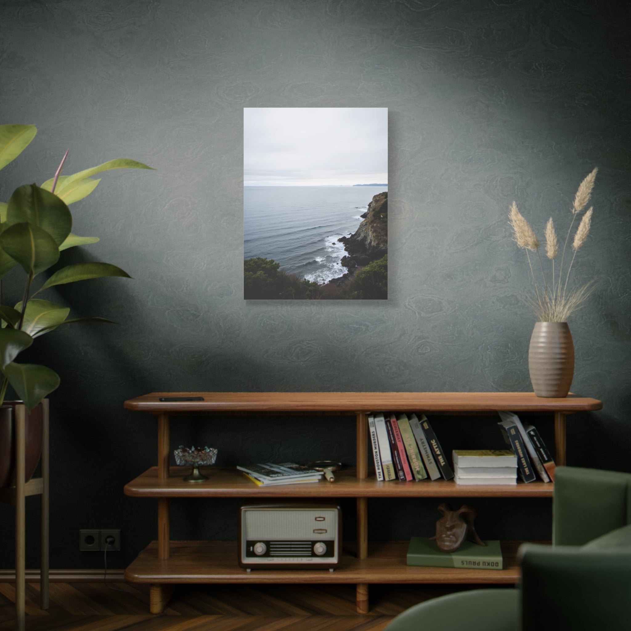 Dawn on the ocean Wall Art on Stretched Canvas