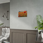 Poppy Field Art Poster - Rolled Floral Wall Print for Home & Office