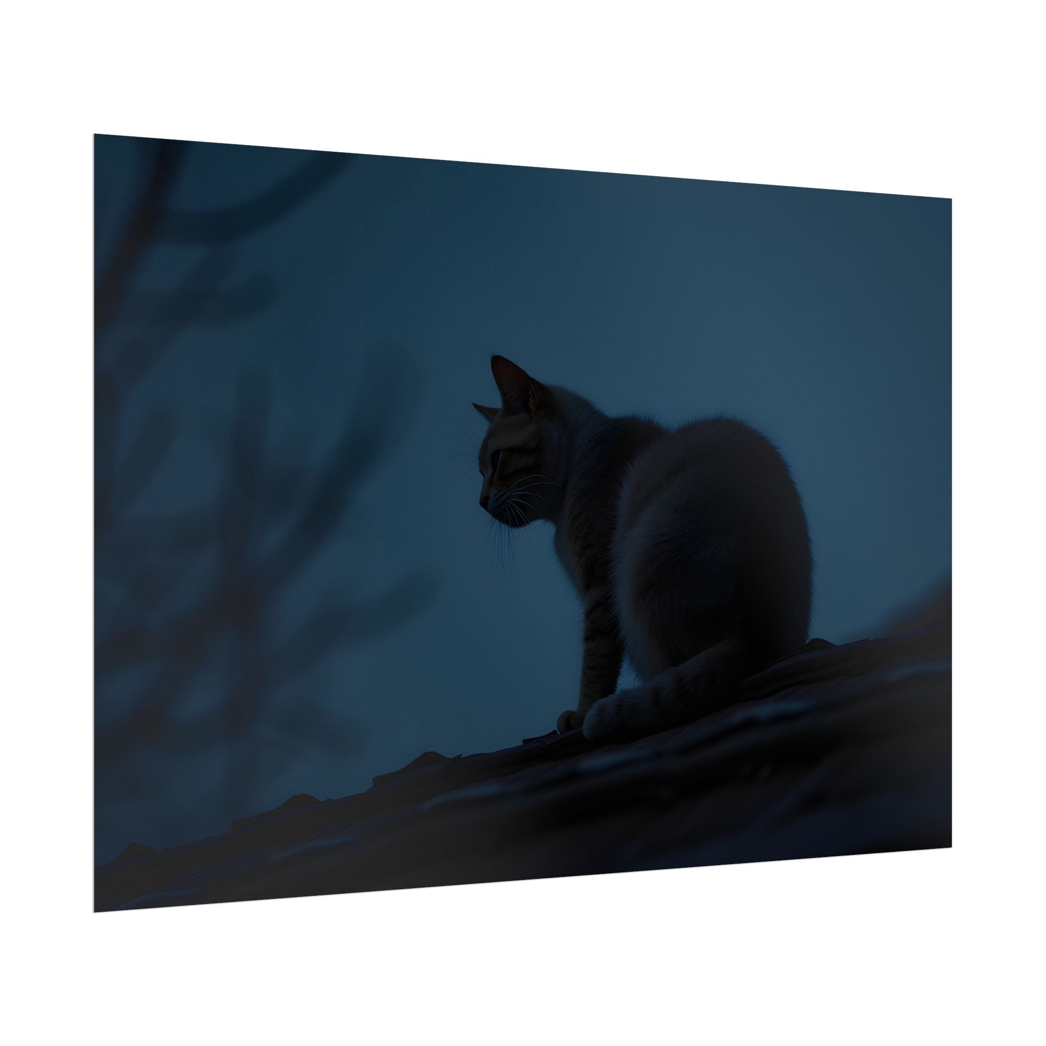Nightwatch Cat Wall Art - Poster