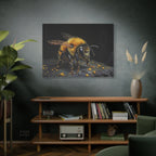Bumblebee Canvas Print — Realistic Bee Wall Art on Matte Stretched Canvas